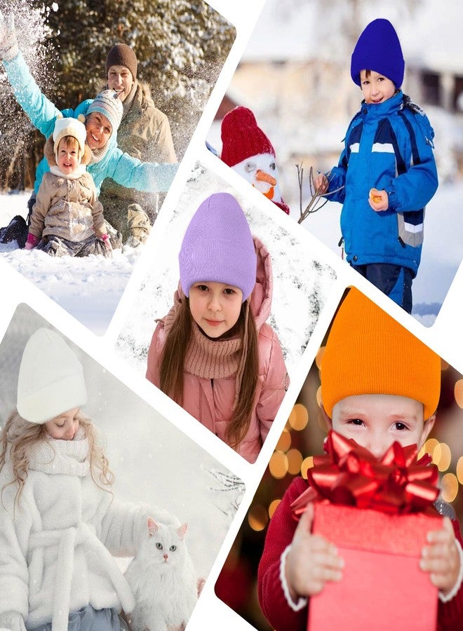 Zando Warm Toddler Beanie - Soft Knit Baby Hats for Boys & Girls, Cute Winter Hats in Black - Image 5